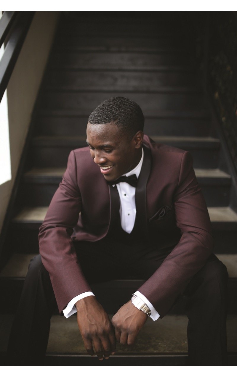 LOCATION - Ike Behar CAMDEN Tuxedo Bourgogne