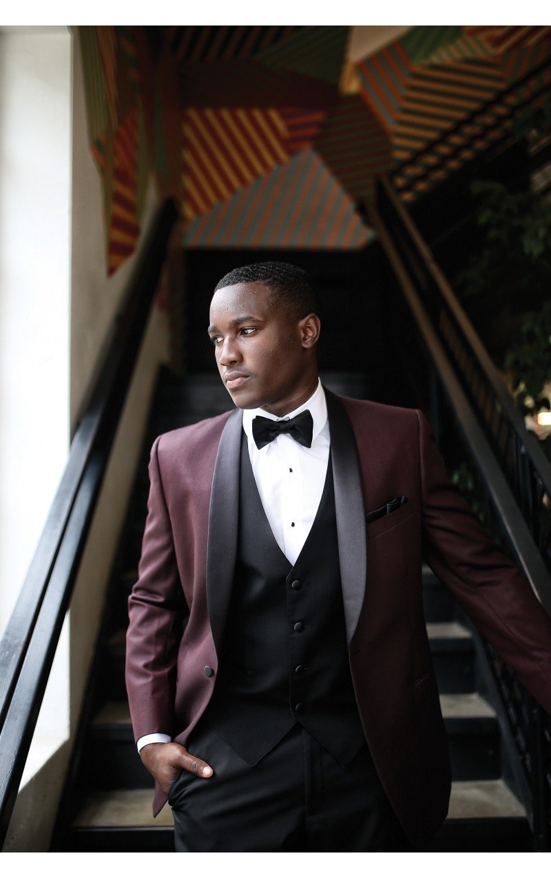 LOCATION - Ike Behar CAMDEN Tuxedo Bourgogne