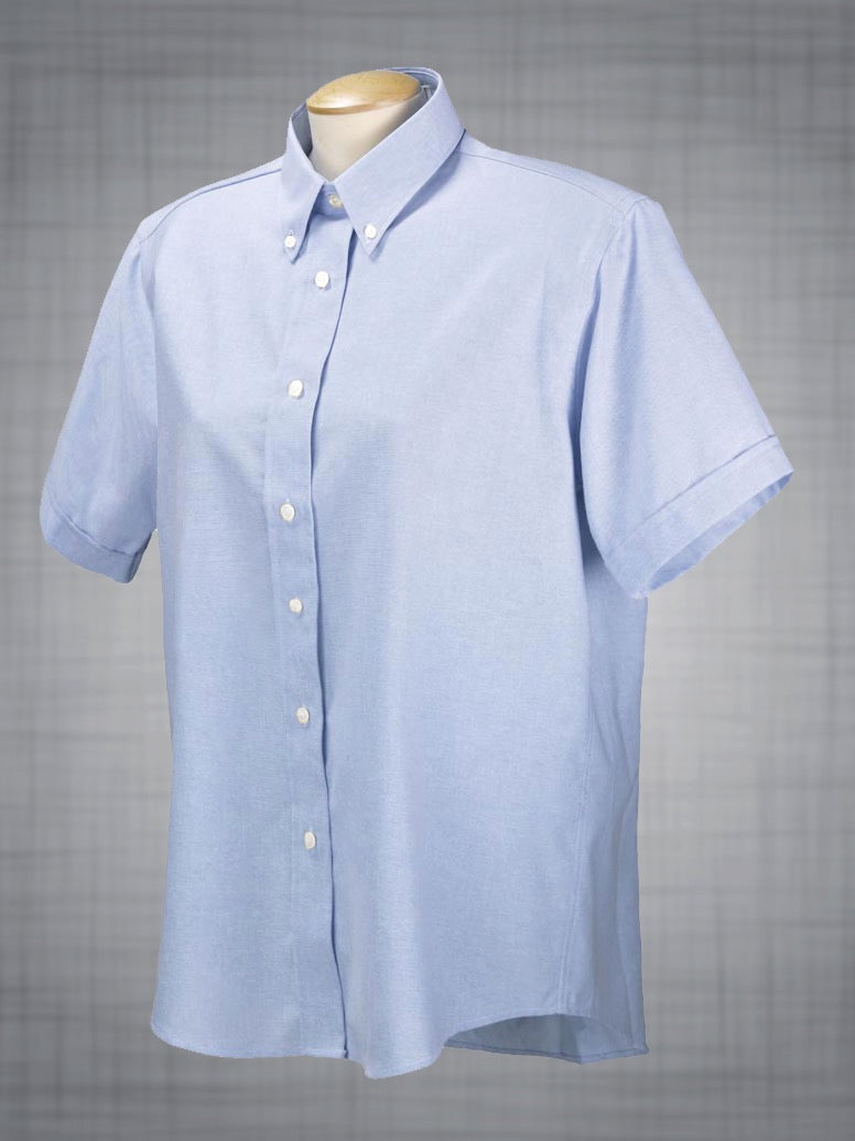Chemise à manches courtes pour femme - Classic Oxford Dress - C102