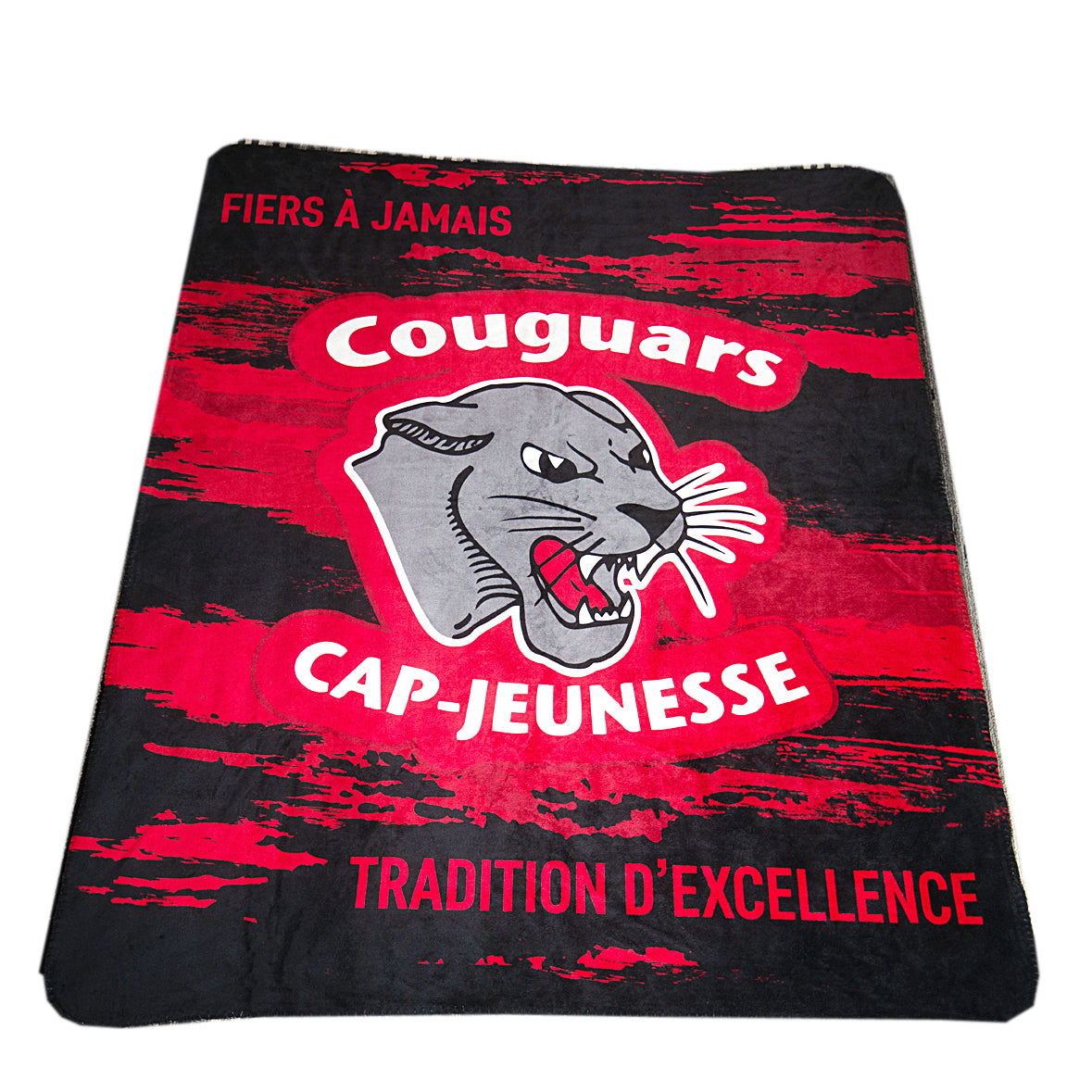 Couverture COUGUARS cap-jeunesse  100% Polyester Sherpa 60'' x 50"