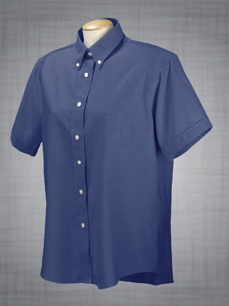 Chemise à manches courtes pour femme - Classic Oxford Dress - C102