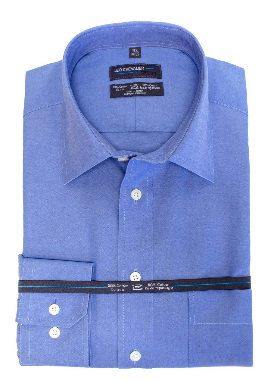 Chemise habillée coupe classique Oxford Pinpoint 100% coton sans repassage - Style 225170